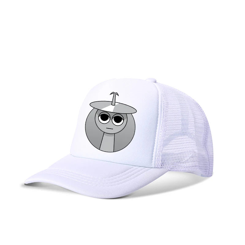 Sprunkis drenge- og pigebørn, tegneserie-baseballkasketter, hiphop-hatter til børn, åndbare mesh-hatte, søde anime-solhatte, solskærmkasketter, fødselsdagsgaver