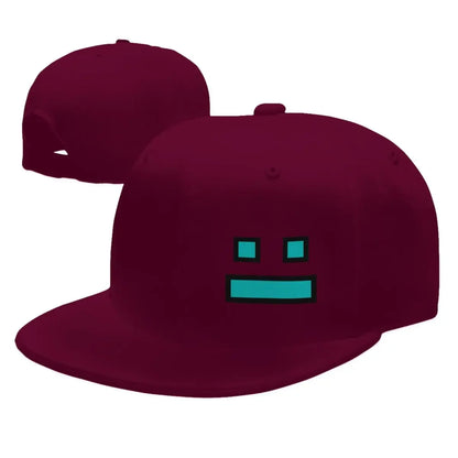Videoigra Geometry Dash: bejzbolske kapice Snapback za moške in ženske, nastavljive kapice, hip-hop bejzbolske kapice, casquette