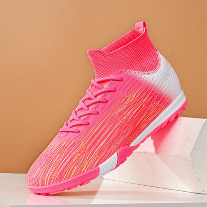 Nouvelles chaussures de football professionnelles pour hommes, chaussures de football antidérapantes, unisexes, respirantes, chaussures de futsal, nouvelles chaussures à crampons, livraison directe, ultralégères