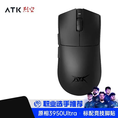 Mouse wireless Bluetooth ATK X1 Series Paw3950/Ultra 8k ultraleggero 49g, mouse a tre modalità per gamer FPS, regalo personalizzato