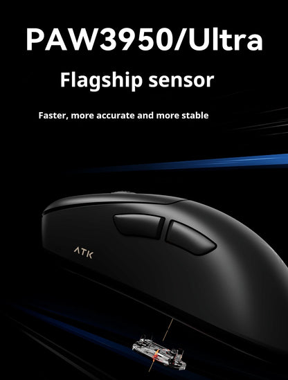 ATK Z1 Pro Max Ultra Wireless Gaming Mouse Customized Foot PAW3950 Ultra Smart Speed Wireless 8k Polling Rate 0.39ms Low Latency