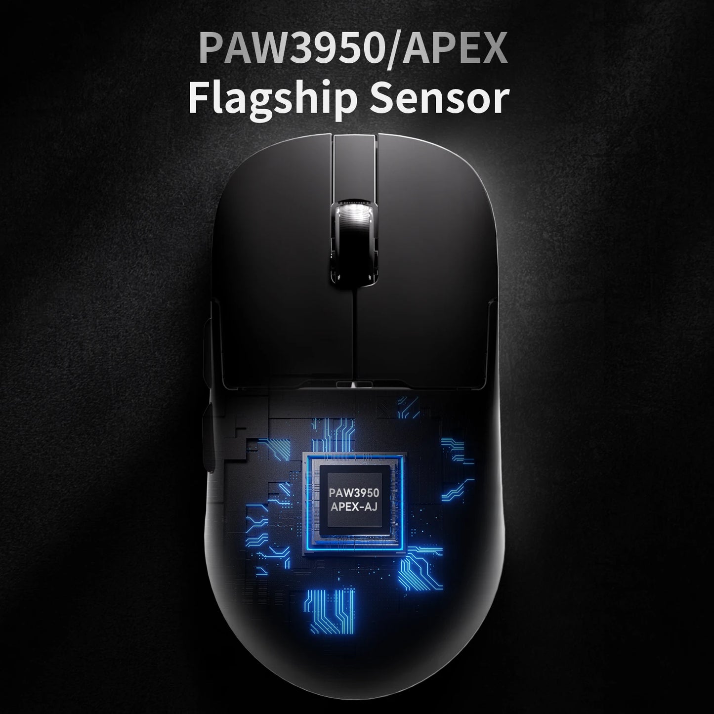 Мишка AJAZZ AJ159 APEX Tri Mode Wireless 8K със сензор PAW3950, ниска латентност, база за зареждане, персонализируема, лека, за PC гейминг