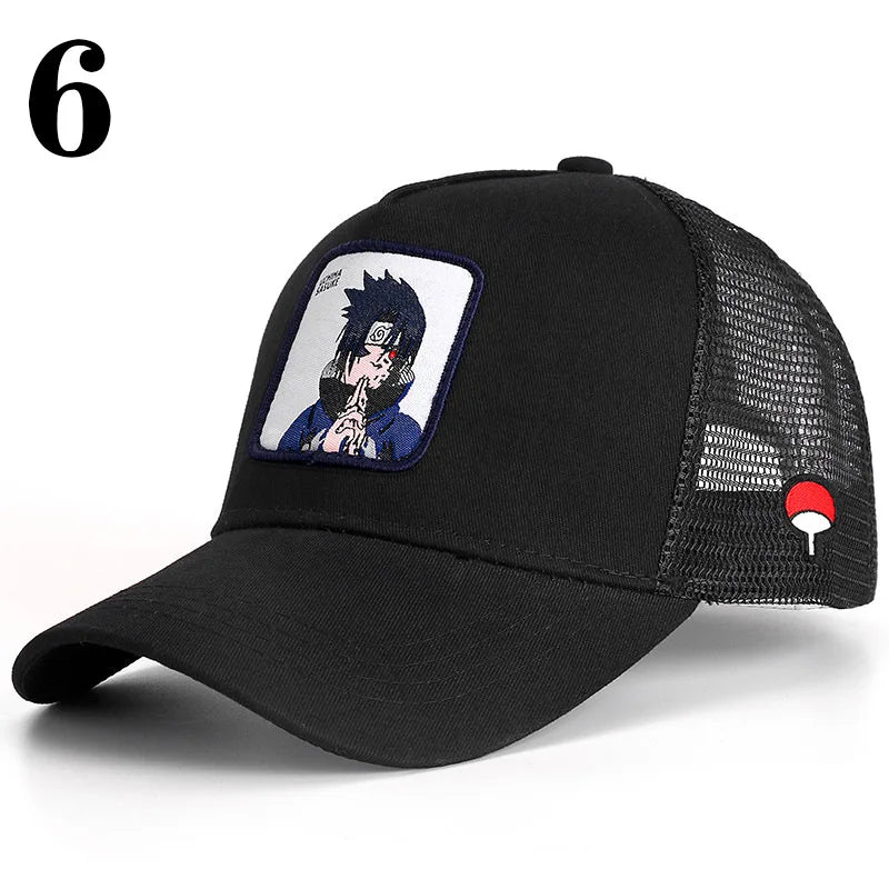 Dragon Ball DRAGONBALL síťovaná čepice, kreslená síťovaná čepice, pánská a dámská baseballová čepice, módní čepice s nášivkou, trucker čepice