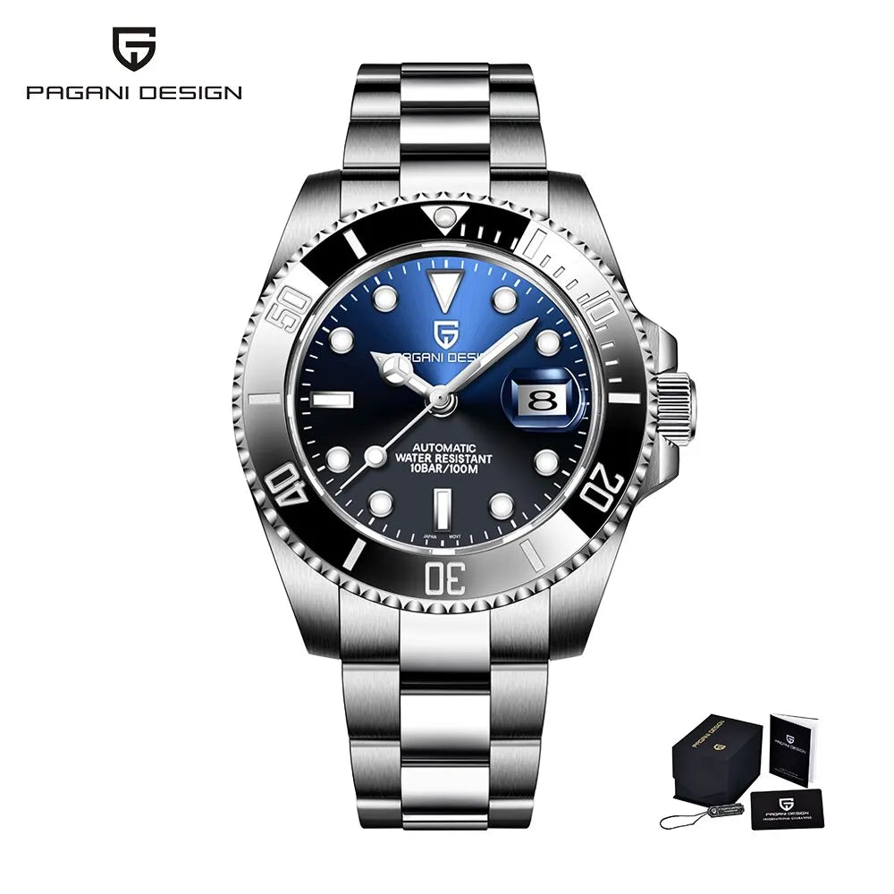 Relógio automático mecânico para homem PAGANI Design 2026 New Miyota 8215 40mm em aço inoxidável, impermeável