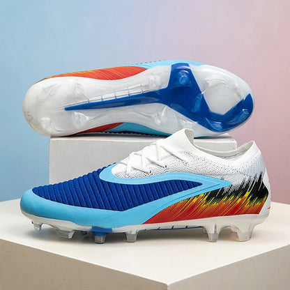 Nouvelles chaussures de football pour hommes, ultralégères, pour l'entraînement en extérieur, livraison directe, chaussures de foot à crampons longs FG antidérapantes