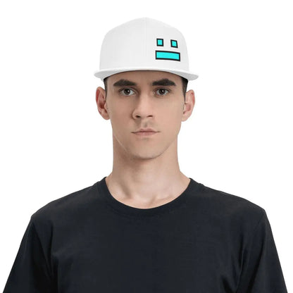 Videoigra Geometry Dash: bejzbolske kapice Snapback za moške in ženske, nastavljive kapice, hip-hop bejzbolske kapice, casquette