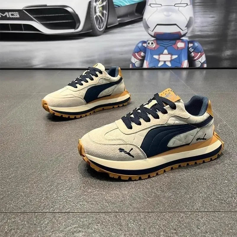 Casual Men's Sports Shoes Summer Casual Thick-Soled Men's Shoes Soft and Comfortable Non-Slip Outdoor Fashion Sneakers