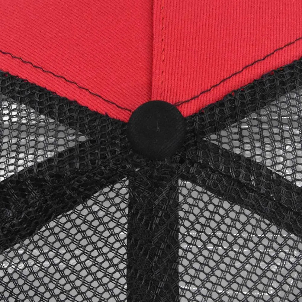 Anime Patch Baseball Caps Men Women Snapback Hats Streetwear Hip Hop Visor Caps Mesh Breathable Dad Sun Hat Unisex Trucker Hats