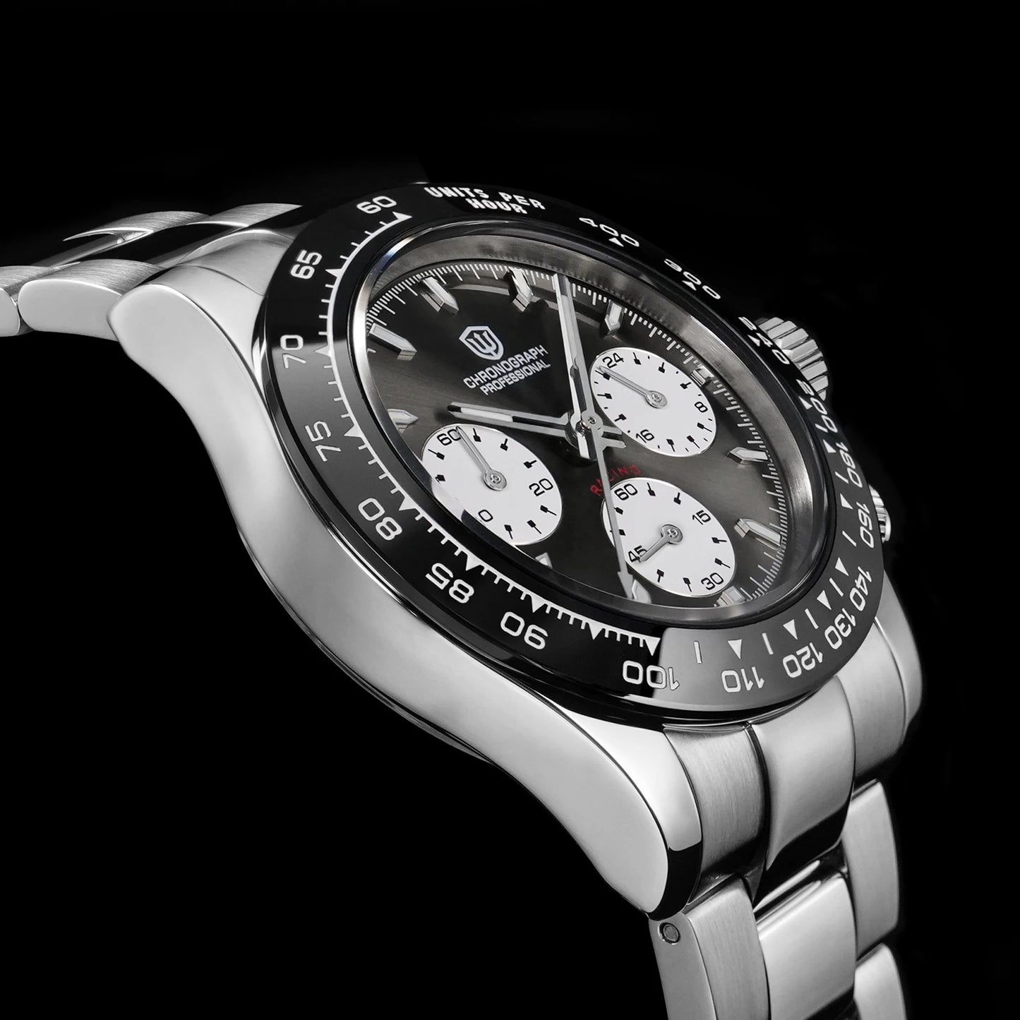 Watchdives WD16500 V2 Men Watch VK63 Quartz Movement Chronograph Wristwatch Stainless Steel Sapphire Crystal Luminous  Watches