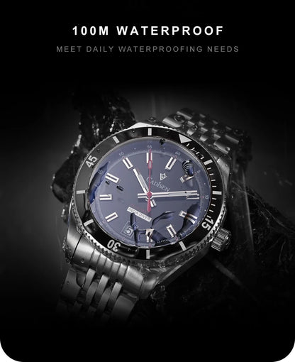 NEW 2025 CADISEN Men's Watches Mechanical Wristwatch For Men Automatic Watch Japan 8215 Ceramic Bezel 10Bar Waterproof Clock
