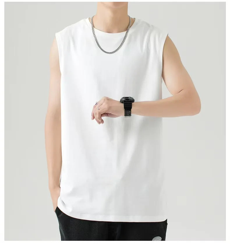 Son Goku Anime Dragon Ball Super Saiyan Harajuku Spring Summer Tank Top Casual Sports Fitness Pure Cotton Sleeveless Shirt Y2K