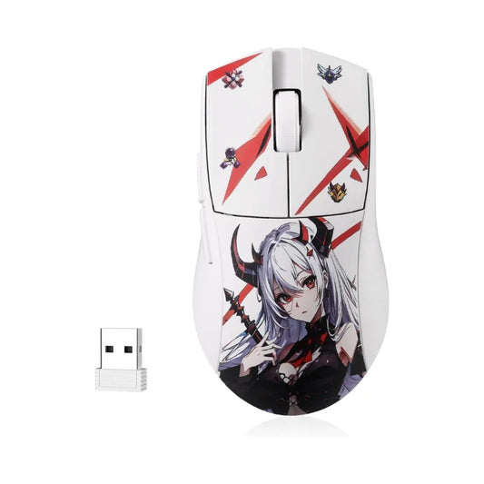 Redragon M916AK PRO 3-läges Anime 42G ultralätt gamingmus med 26K DPI och fullt programmerbara knappar