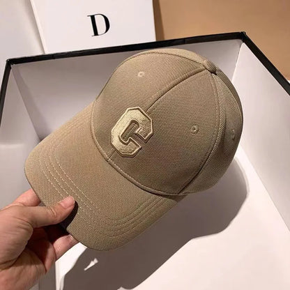 Шапки за мъже Нова бейзболна шапка с бродерия „C“ K-pop мода Шапка „Snapback“ за двойки Шапки за слънце за мъже и жени Chapeau Homme