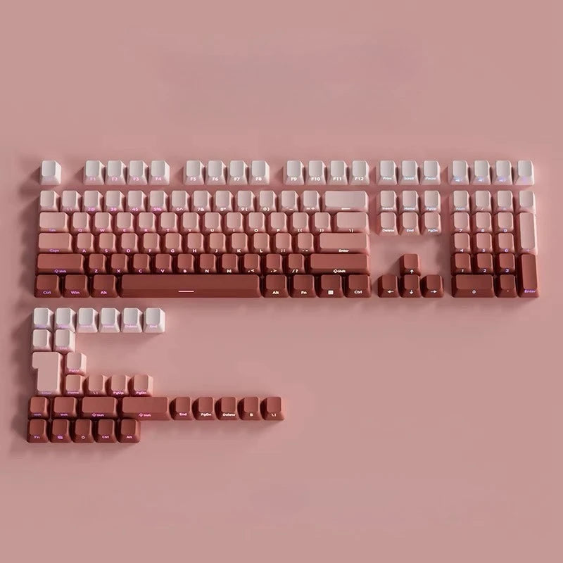 2025 Original Daylight Keycaps PBT Translucent, Side-engraved OEM 136 Keys, Customized To Fit 60/84/98/108 Mechanical Keyboards.
