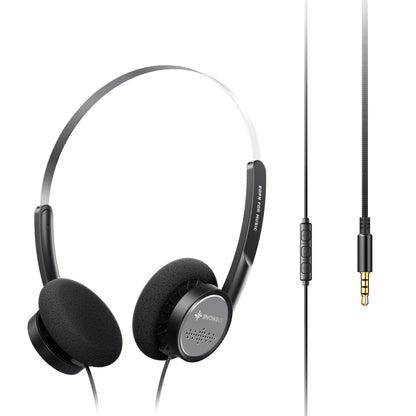 Snowsky/FiiO Wind 3.5mm ON-Ear Headphones for Recording Gaming with Microphone, 40mm Diaphragms driver, HiFi Sound