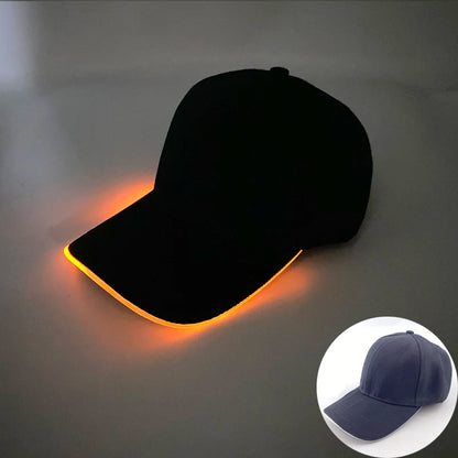Cappellino da baseball luminoso fashion a LED, cappello hip-hop fluorescente per bar e club, per uomo e donna, DJ, danza, accessori e costume