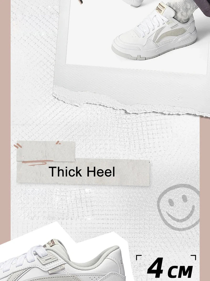 Damskie buty lifestyle Li-Ning COMMON 80s DUAL CUSHION – sportowe buty do codziennego noszenia, klasyczne i wygodne sneakersy rekreacyjne LiNing AGCU158
