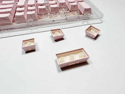 131 Tasten seitlich gravierte, hintergrundbeleuchtete Keycaps für mechanische Tastaturen mit Cherry MX Switches, OEM-Profil, ABS-Keycaps, individuelle Tastenkappen für DIY