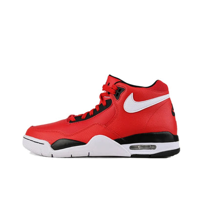 Nike Flight Legacy Comfortable and Versatile Mid-Top Retro Basketball Shoes Men's White/Blue BQ4212-103
