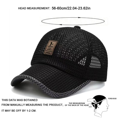 Unisex Label Mesh Breathable Baseball Caps Spring and Summer Outdoor Adjustable Casual Hats Sunscreen Hat Sports Cap