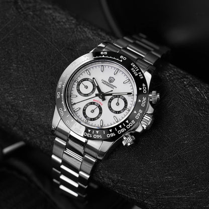 Watchdives WD16500 V2 Men Watch VK63 Quartz Movement Chronograph Wristwatch Stainless Steel Sapphire Crystal Luminous Watches