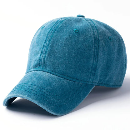Men Women 53-56cm 56-59cm 60-63cm Vintage Unstructured Baseball Cap Washed Cotton Adjustable Cap for Big/ Small Head and Kids