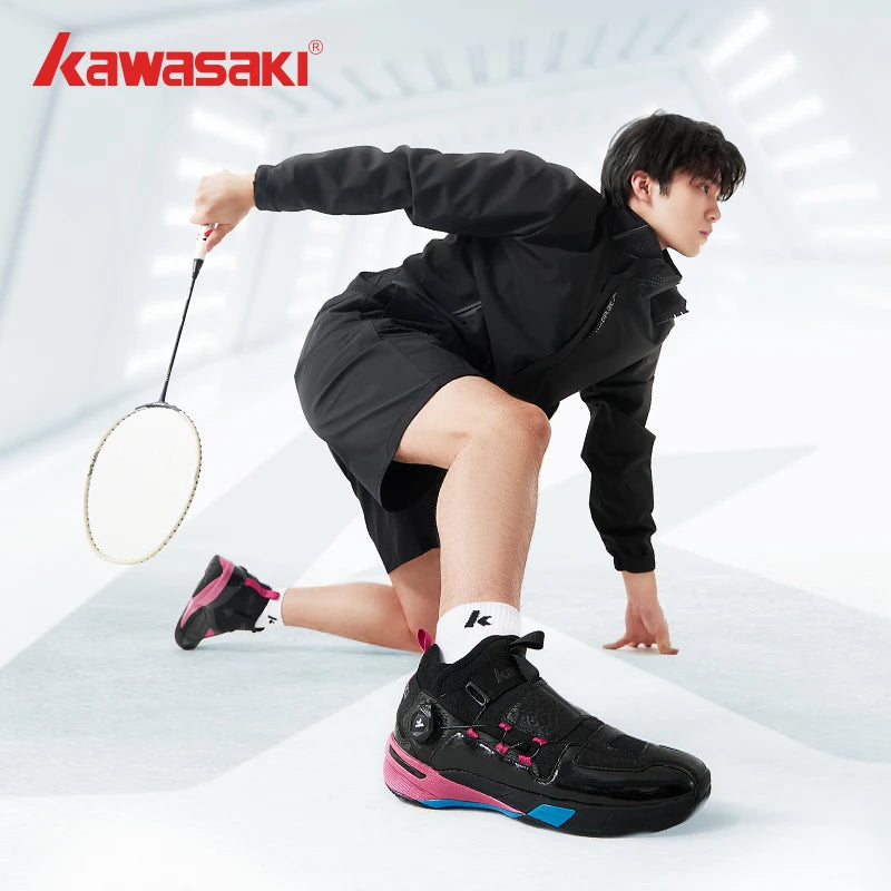 Zapatillas profesionales de bádminton Kawasaki King Series 2.0 para hombre y mujer, deportivas antitorsión originales, zapatillas de tenis para hombre, sneakers A3311