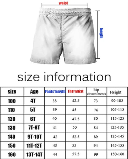 Adorable Super Mario Cartoon Children's Summer Cotton Shorts, Stylish Casual Cut with Bright Prints Fabric Wicks Moisture Away,
