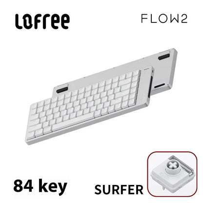 Lofree FLOW2 Mechanical Keyboard Business Office Wireless Bluetooth Wired Quiet & Gentle Sound Compatible Mute Aluminum Lump