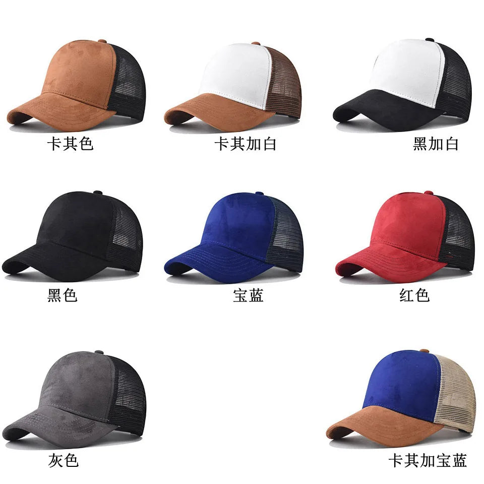Letní síťovaná baseballová čepice pro ženy a muže s písmenkovou nášivkou, snapbacková čepice, ležérní, prodyšná, unisex, street, hip hop, trucker čepice