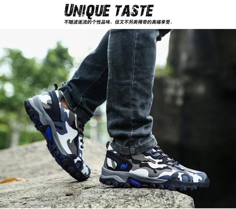 Casual Shoes Men Summer Outdoor Sneakers Women Footwear Trainer Waterproof Camouflage Army Shoe Male Military Shoes Tenis Jeans