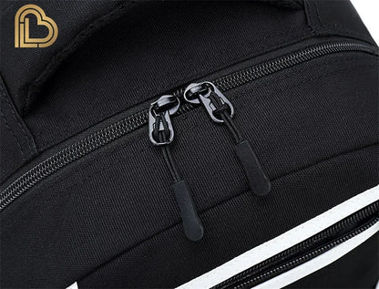 Red Jade F-Fortnited Battle Royale Backpack with USB Charging Anime Figures Study Stationery Compartment for Students Mochila