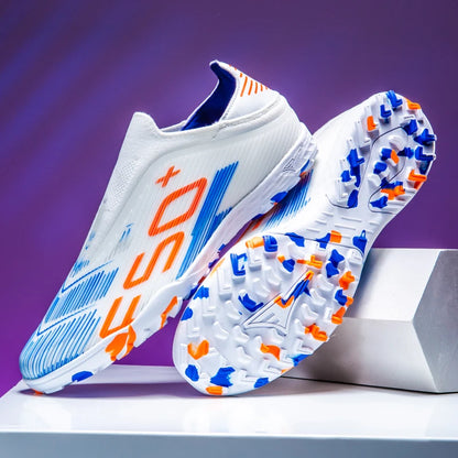Nouvelles chaussures de football pour hommes, chaussures de football sur gazon, ultralégères, confortables, crampons d'intérieur antidérapants, crampons FG pour terrain synthétique, futsal, adulte, antidérapantes
