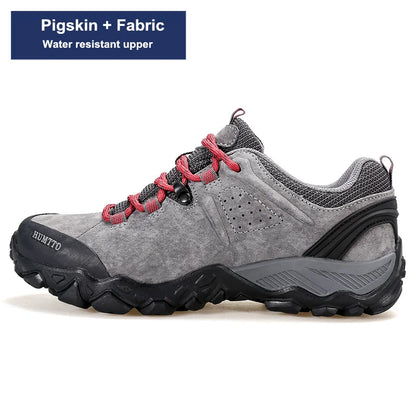 HUMTTO Trekking Shoes for Women Winter Hiking Shoes Women's Waterproof New Luxury Designer Climbing Leather Casual Woman Sneakers