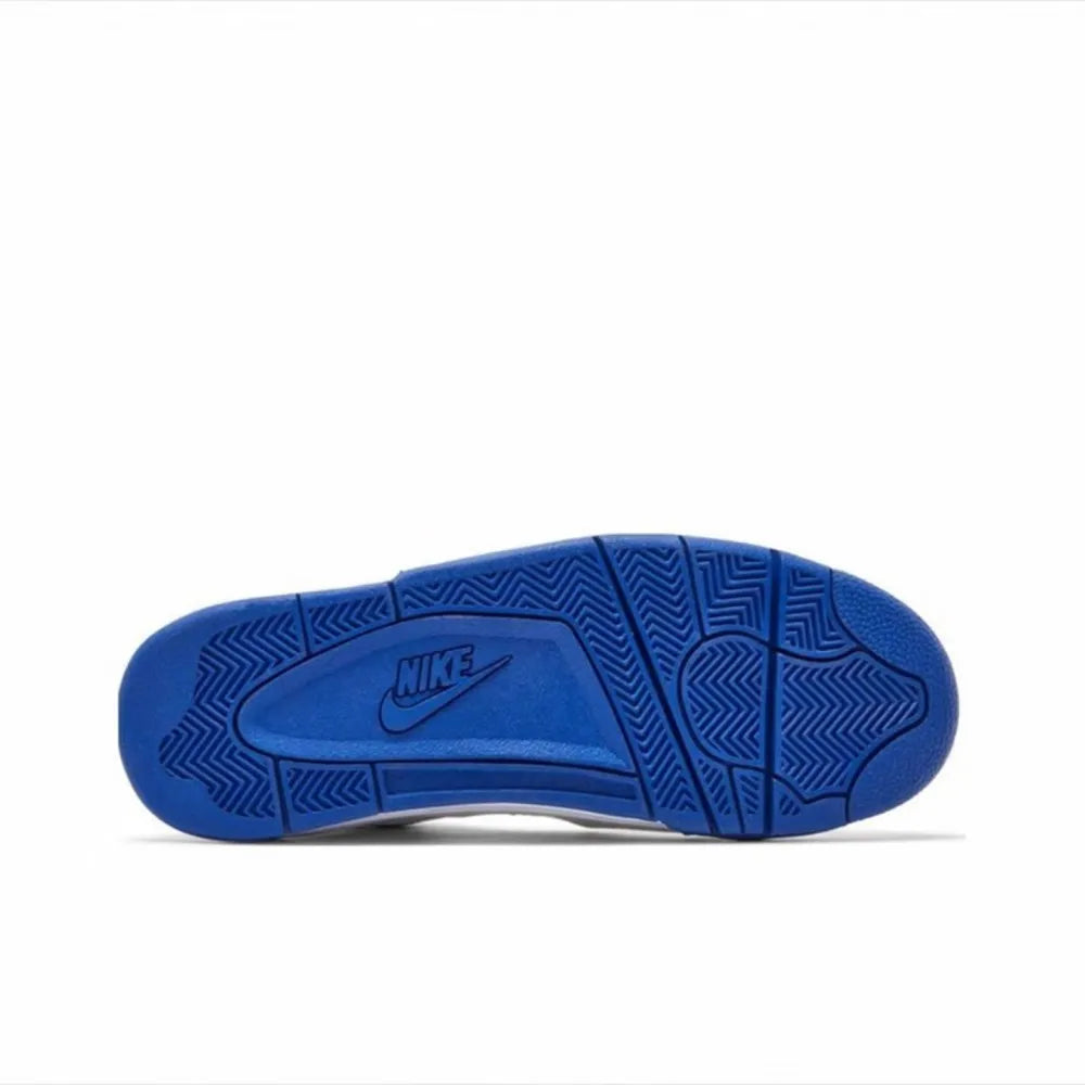 Nike Flight Legacy Comfortable and Versatile Mid-Top Retro Basketball Shoes Men's White/Blue BQ4212-103