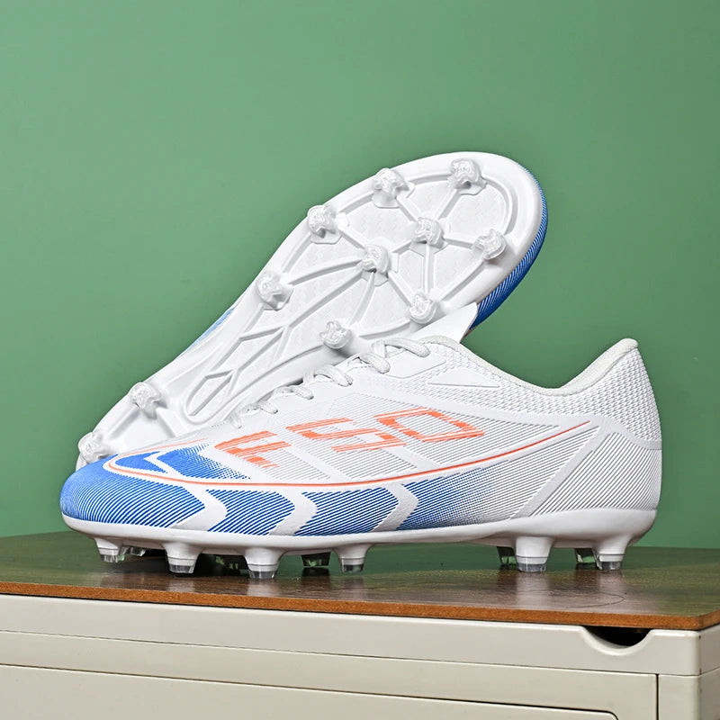 Nouvelles chaussures de football pour hommes, chaussures de sport respirantes, antidérapantes, de haute qualité, pour matchs en plein air, chaussures de football de salle, haute tige, ultralégères