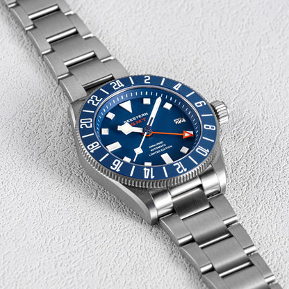 SEESTERN Diver Man Watch Titanium Automatic GMT Mechanical Wristwatch NH34 Movement Sapphire Crystal 20ATM Waterproof Lume S462