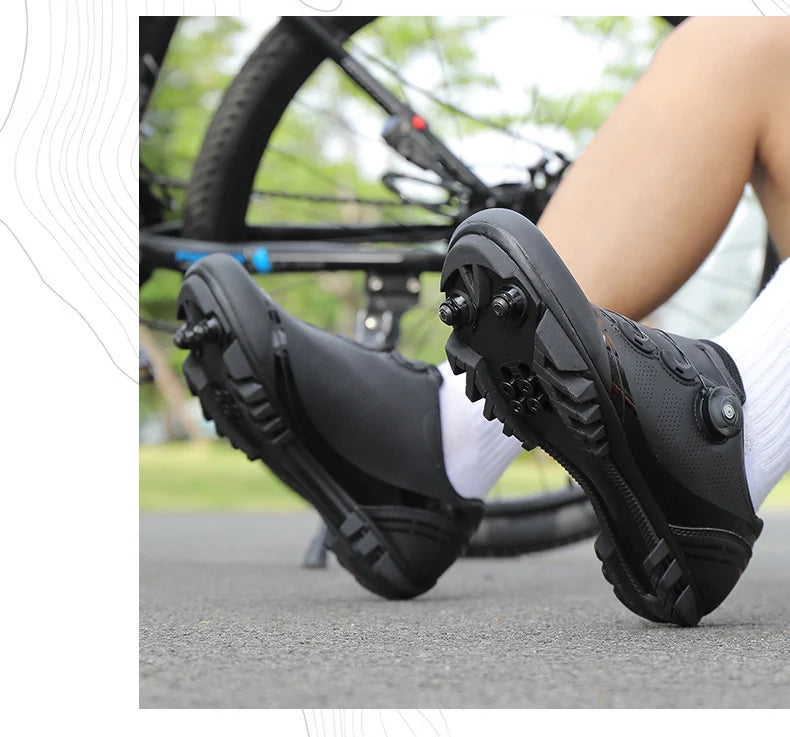 Men Cycling Shoes Road Bikes Women Racing Competition Self-Locking Speed Cycling Sports Shoes Women Spd Cleats Cycling Shoes