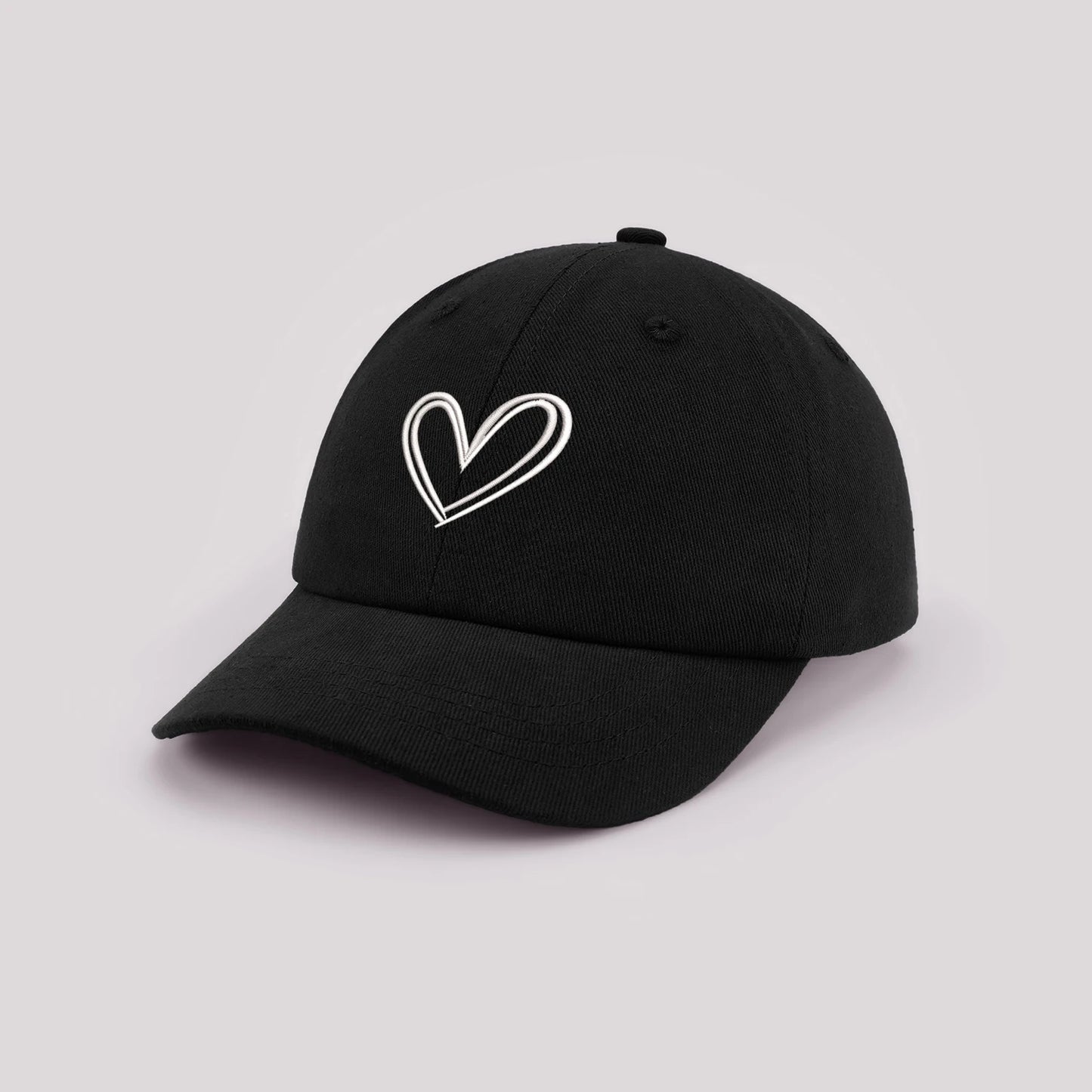 Cartoon heart-shaped Baby Baseball Cap Cute Solid Color Toddler Sun Hat with Ears Summer Adjustable Kids Boy Girl Peaked Cap ﻿