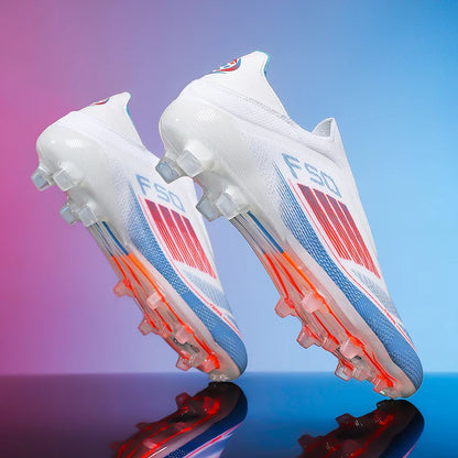 Chaussures de football pour hommes, crampons d'entraînement, chaussures de soccer FG ultralégères et respirantes, livraison directe, crampons longs pour matchs sportifs, baskets d'intérieur