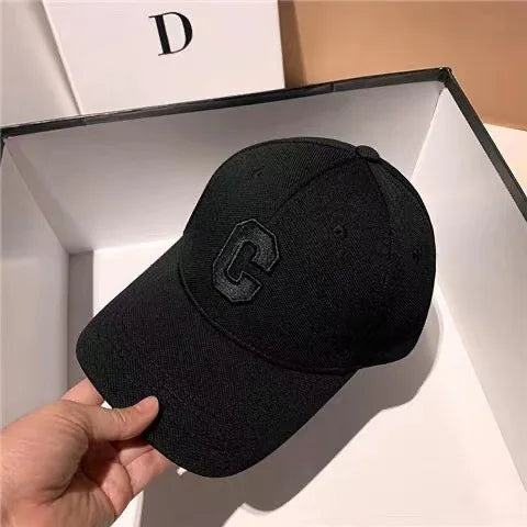 Шапки за мъже Нова бейзболна шапка с бродерия „C“ K-pop мода Шапка „Snapback“ за двойки Шапки за слънце за мъже и жени Chapeau Homme