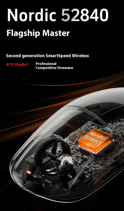 Mouse Gaming Wireless ATK A9 Plus A9/A9 SE/A9 Pro Tri-Mode 8K, Leggero, A9 Ultimate per E-sport e PC, Regalo Personalizzato