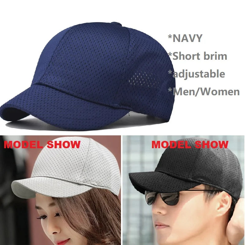 Big Head Plus Size Summer Mesh Baseball Cap for Men Women Trucker Breathable Hat Adjustable for Outdoor Sports Running