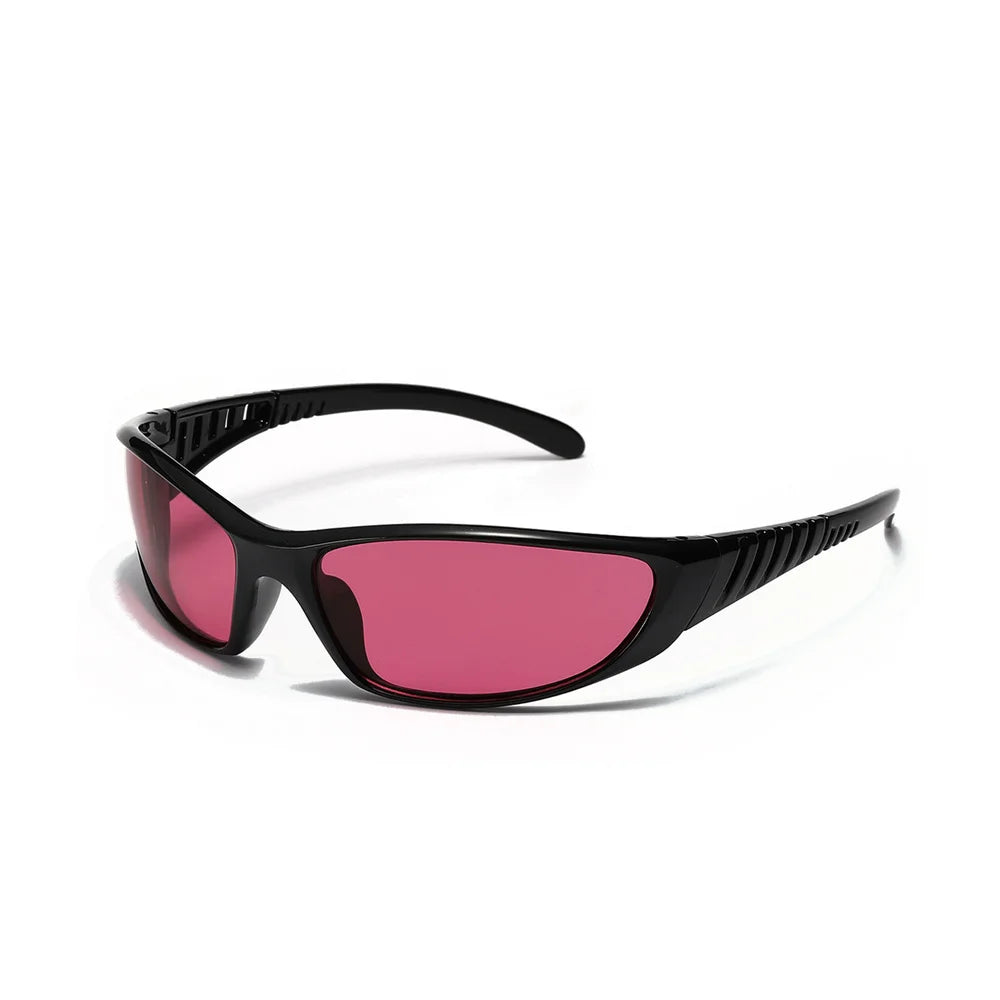 Y2K Sunglasses Men Women Color Hollowed Outdoor Driving UV400 Sunglasses Girls Net Red Hip Hop Gothic Women Sun Glasses 2025 Hot