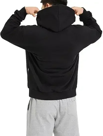 Conjunto de sudadera con capucha negra Dragon Ball Z Frieza Golden Form con estampado trasero de efecto de energía morada en algodón y diseño con logotipo M