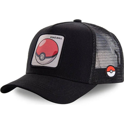Pokémon Pikachu, Gengar, Psyduck, Snorlax – Șapcă de baseball cu personaje anime, figurină, șapcă sport ajustabilă cu personaje de desene animate – Cadouri creative