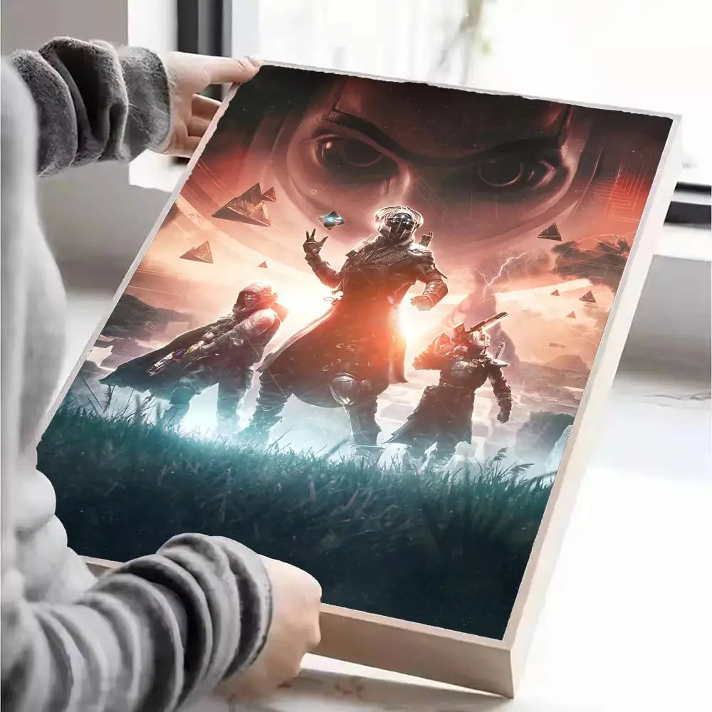 Destiny Poster Self-adhesive Art Waterproof Paper Sticker Coffee House Wall Decor