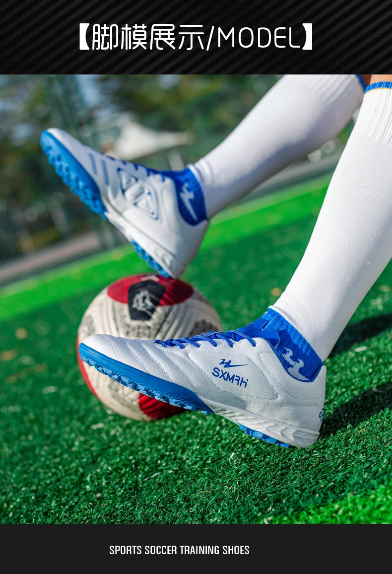 Double Star Herren-Fußballschuhe aus echtem TF-Turf, für Grundschüler, Jugendliche, Erwachsene & Kinder, professionelles Training und