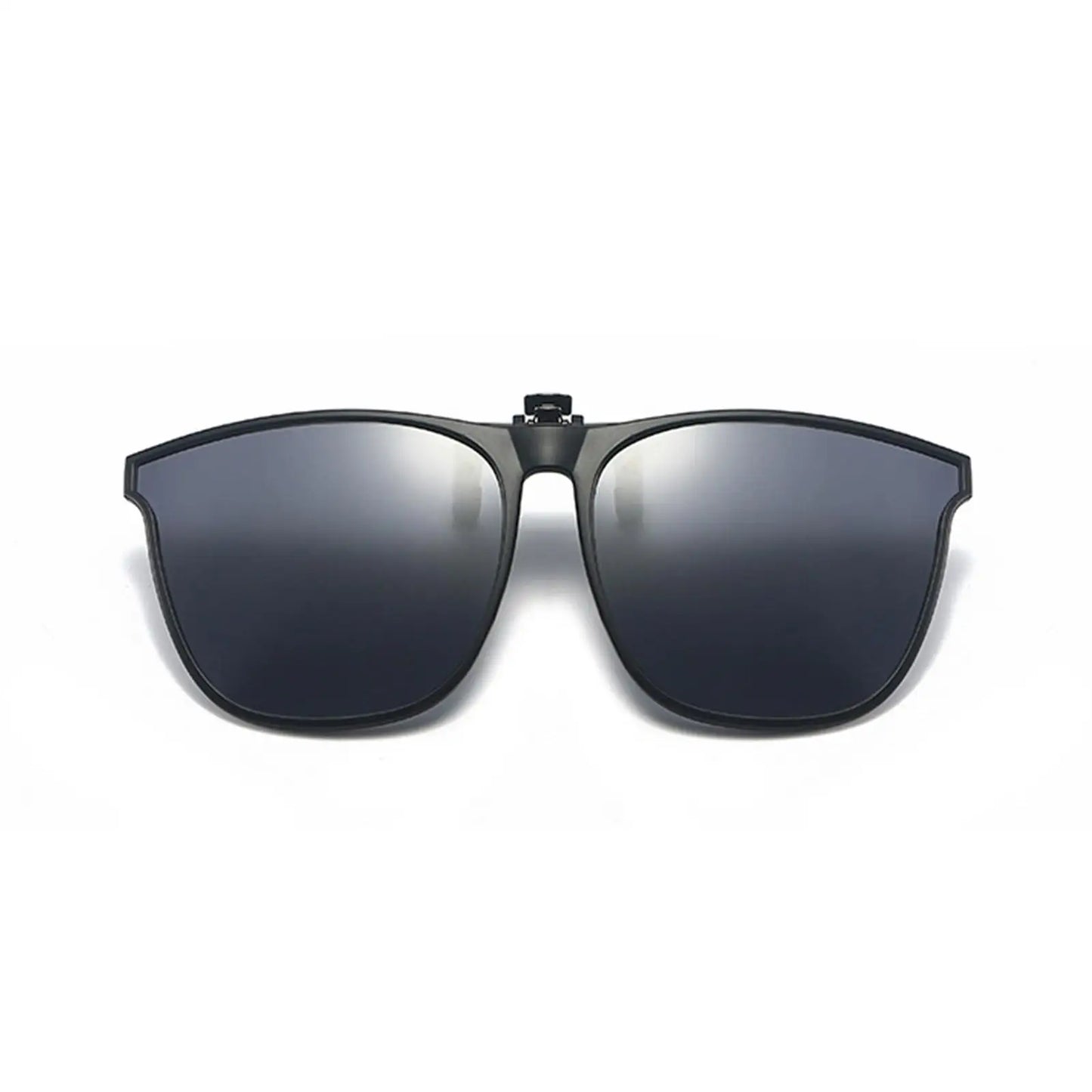 New Polarized Flip-up Sunglasses Clips For Myopia Glasses Retro Big Size Square TAC Material Glasses Clip-on Sunglass Clip