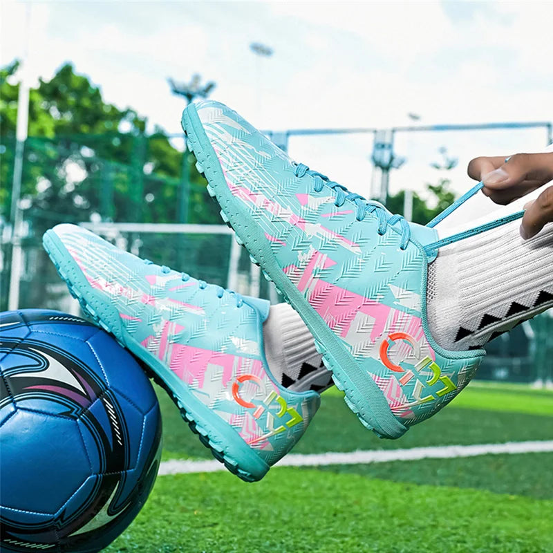 Chaussures de football pour hommes Association Quick Five Up, crampons antidérapants professionnels, ultra-légères, pour entraînement sur gazon